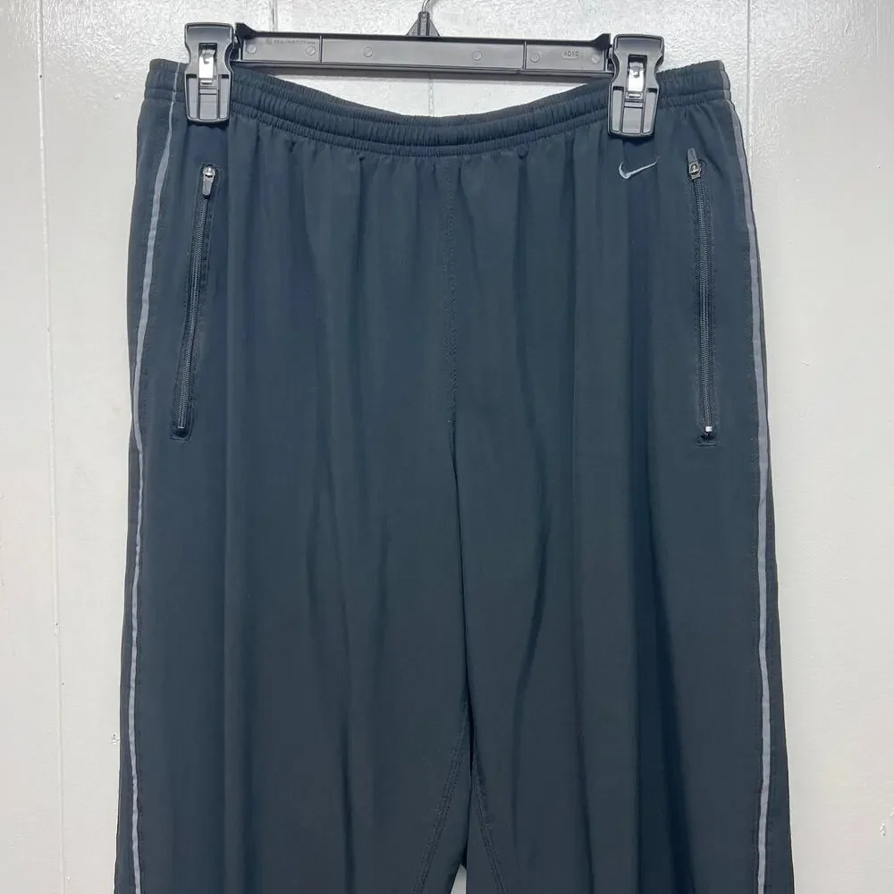 Nike Dri Fit Activewear Women's Black Track Pants Size Medium Breathable